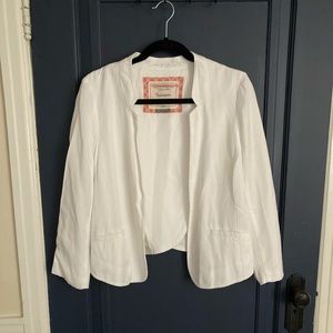 Anthropologie Cartonnier White Tencel Blazer 10